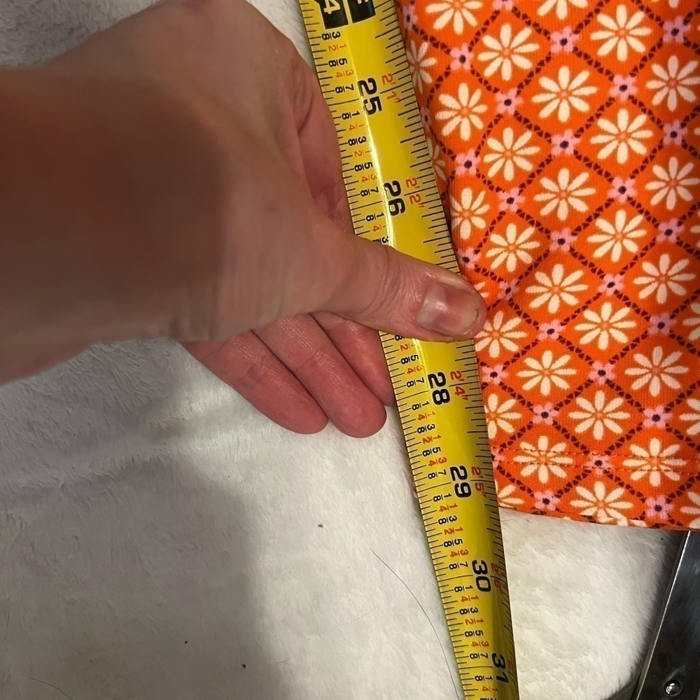 Wild Fable Orange Patterned Flare Pants - Picture 7 of 12